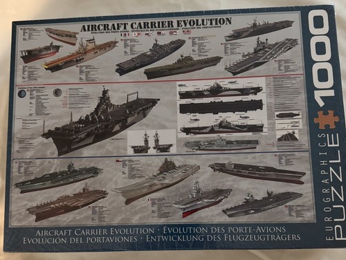 EUROGRAPHICS FLUGZEUGTRÄGER EVOLUTION ~ 1000 STK. PUZZLE ~ NEU/VERSIEGELT!!