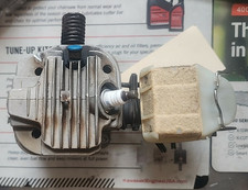 Makita Dolmar chainsaw 6400 USED OEM Cylinder & piston assy w/ carb & filter