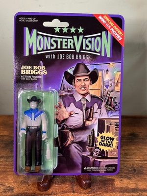 #ad MonsterVision Joe Bob Briggs 3.75quot; Action Figure Glow In The Dark GITD MOC $39.99