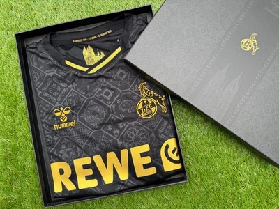 HUMMEL 1.FC Köln Trikot M L XL Ausweich 777 Dom 2025/26 3rd schwarz gold 25/26