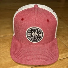 Boaters Republic Gasparilla Red-Washed Performance Mesh Trucker Snapback Hat EUC