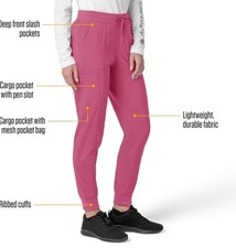 Carhartt Women's Force Cross-Flex Modern Fit Cargo Jogger Scrub Pants Size M