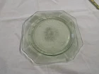 Anchor Hocking Princess Green Uranium Glass 8 1/4" Salad Plate Vintage 1 Chip