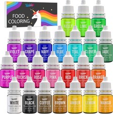 Food Colouring Set - 24 Vivid Colours Food Colouring Set for Baking, Cake Decor