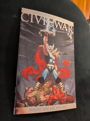 CIVIL WAR #4 FOIL MICHAEL TURNER VARIANT THOR DAREDEVIL 1