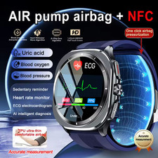 SmartWatch Air Pump Airbag True Blood Pressure Misura Salute Smart Watch