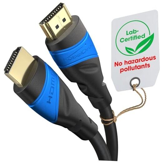 4K HDMI Cable 25ft to 75ft in Black and Blue Options-image