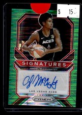 2021 Panini Prizm WNBA #SG-AMC Angel McCoughtry Signatures Green Pulsar #/25