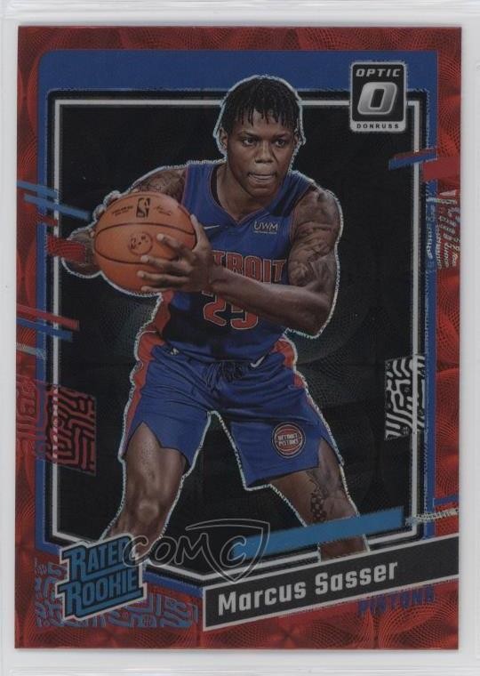 2023 Donruss Optic Rated Rookie International Red Prizm Marcus Sasser #242 1kn1