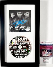 Rev Run & DMC Darryl McDaniels Signed Run DMC Crown Royal CD Book Framed JSA COA