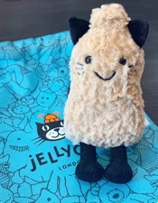 Jellycat Amuseable Fluffy Peanut Cat Plush Doll Gift Kids Toy