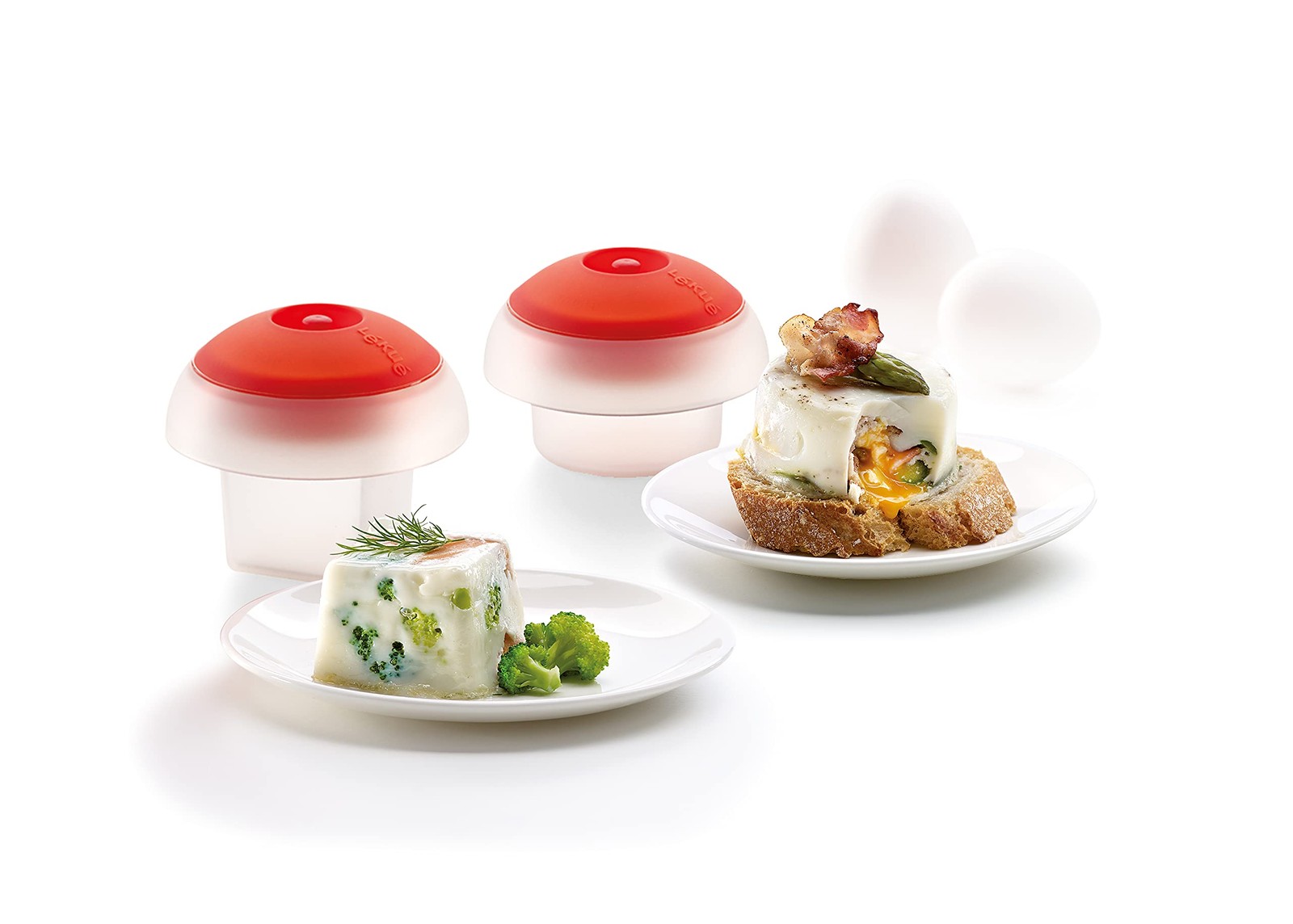 Kit 2 cuits oeufs Ovo silicone platine ustensile cuisine moule œuf poché vapeur