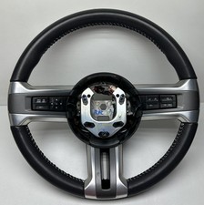 2010-2014 Ford Mustang Steering Wheel Assembly Black Leather Oem W Buttons
