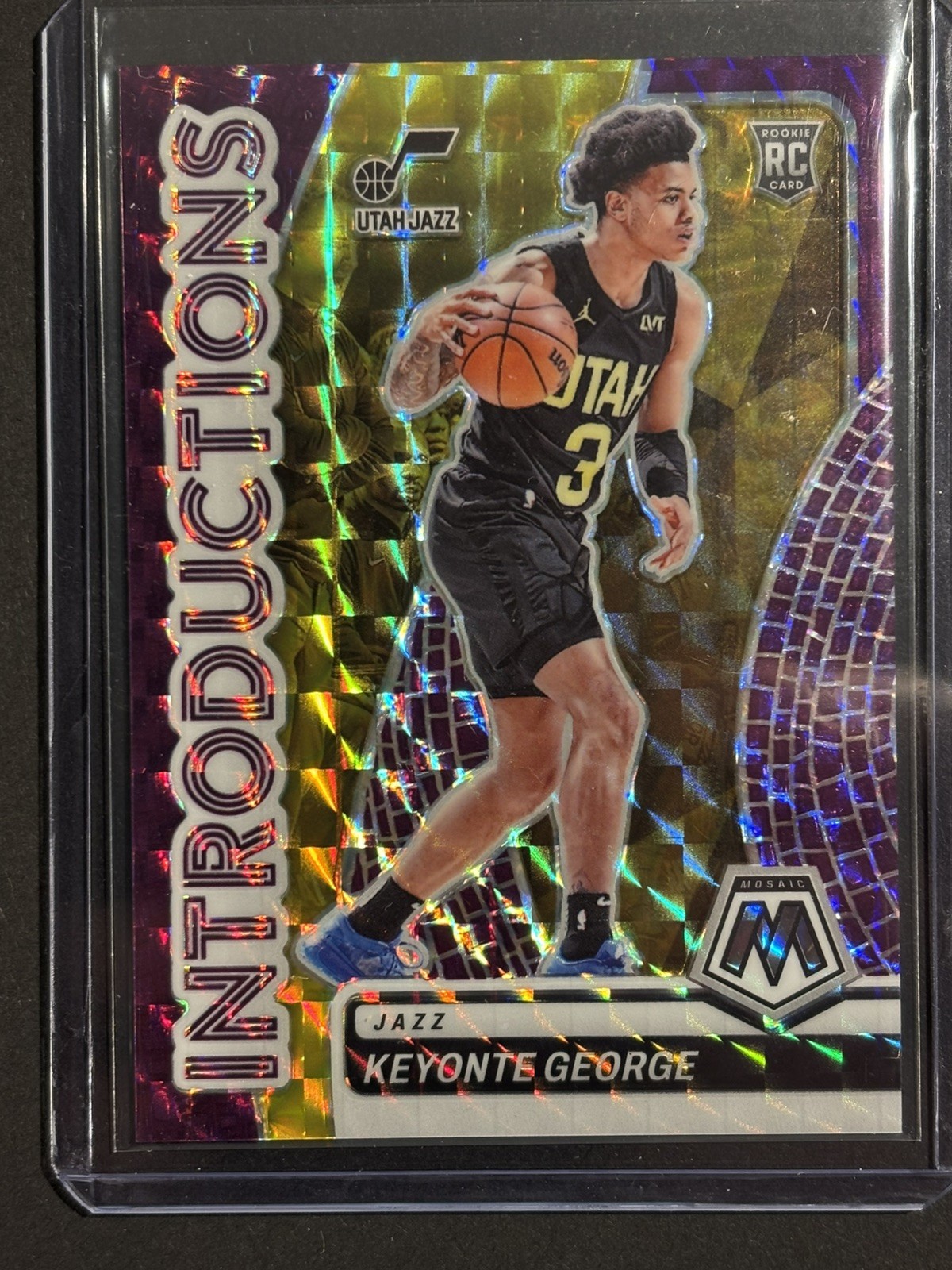 2023-24 Panini Mosaic - Keyonte George Introductions Purple RC /99 Color Match☄️