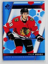 Filip Roos #/399 - 2022-23 SP Authentic Limited Blue #167 Chicago Blackhawks