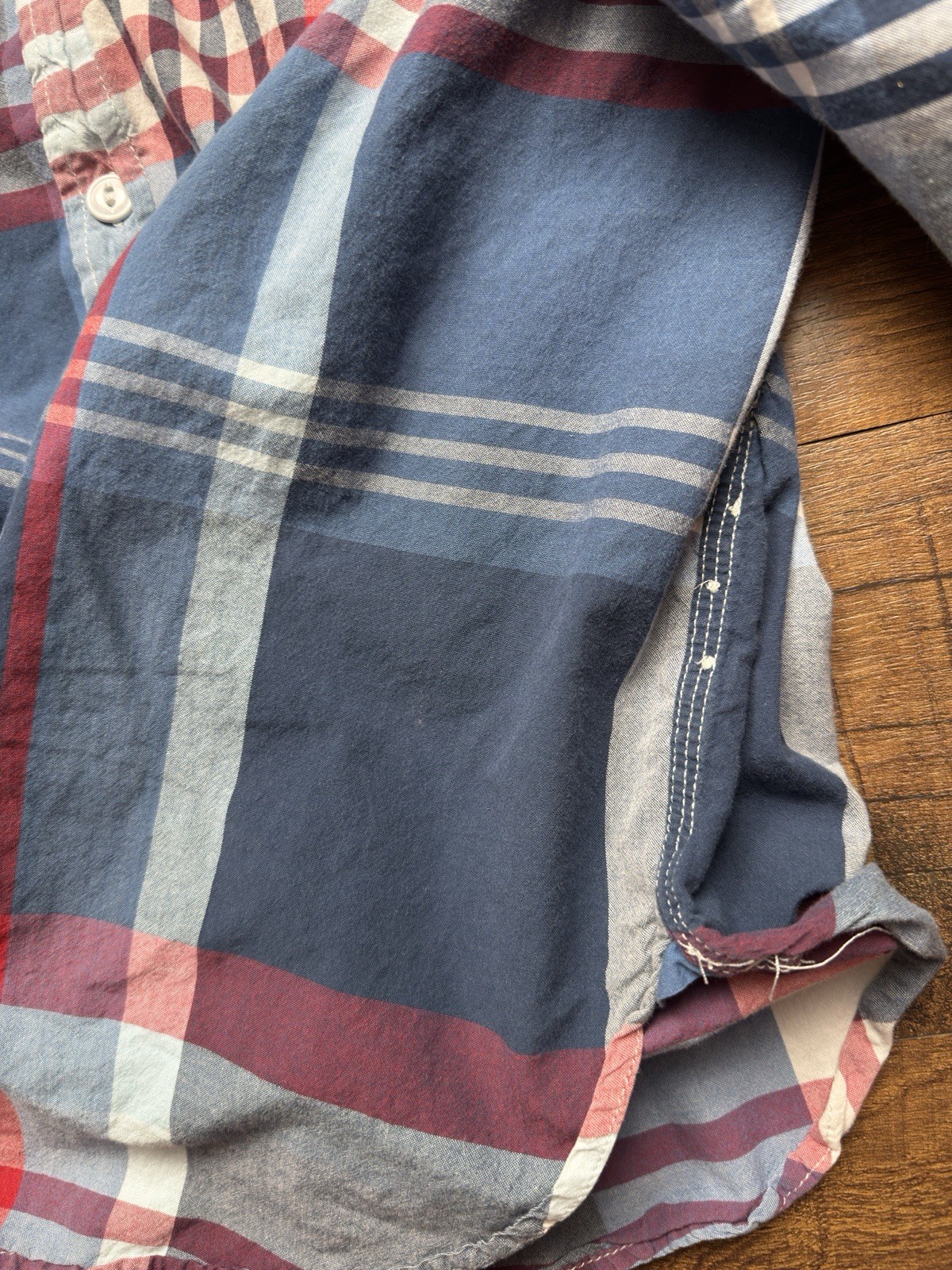 Engineered Garments Patchwork Check Work Shirt 10… - image 9