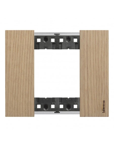 Plaque chêne BTICINO Living Now 2 mod pour remplacer finition plastique