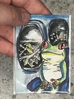 ACEO Original Painting Frog - Red Eye Flight 2.5"x3.5" TheCaityCreativeCo — photo 1