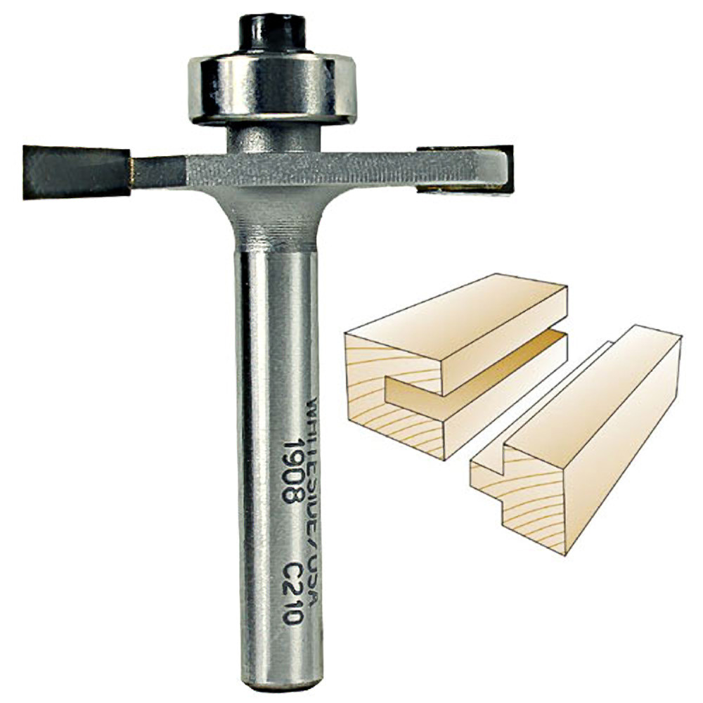 Whiteside Slotting & Rabbeting Bit 1/4 in. SH x 5/32 in. CL x 1/2 in. 1908