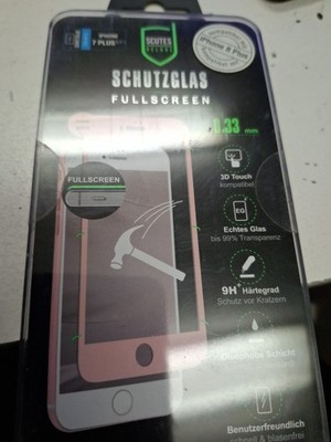 Scutes Deluxe Schutzglas Rose-Gold Für IPhone 8 Plus, 7 Plus, 6 Plus