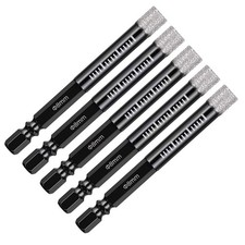 5 Set Dry Diamond Drill Bits For Porcelain Granite Tile Glass Ceramics Marble