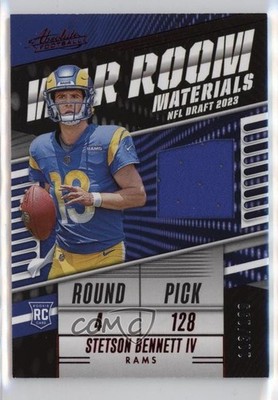2023 Panini Absolute War Room Materials 113/199 Stetson Bennett IV Rookie RC uk2