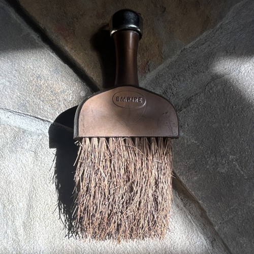 Empire Shoe household Brush Brown Handle Metal Cap 6 Inch vintage wisk broom