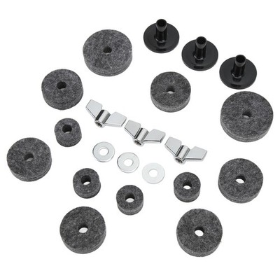 21Pcs Cymbal Replacement Accessories Felts Sleeves Wing Nuts Washers For Hi Hat