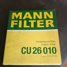 MANN Cabin Air Filter 254mm Length Fits Audi A1 1.0 TFSI 1.2 TFSI 1.4 TFSI