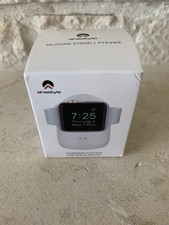 Silicone Charging Stand Dock for Apple Watch Series - White