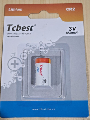 2 x New CR2 3v lithium battery 850mAh Tcbest extra long lasting power camera