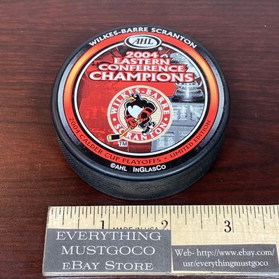WILKES BARRE SCRANTON PENGUINS 2004 Eastern Conference Champions Hockey puck AHL