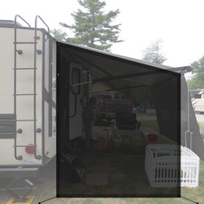 Shadeidea RV Awning Sun Shade Screen for Side Panel - 9' 6'' X 7' 6'' -Black ...