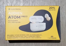 Audien ATOM PRO 2 Wireless Rechargeable OTC Hearing Aids. .
