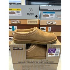 1427 Kirkland Shearling Slipper Unisex Men 10 Women 11 Tan Suede Wool Lined