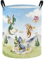 Baby Laundry Basket Nursery Hamper Toy Storage Bin for Kids Room Decor