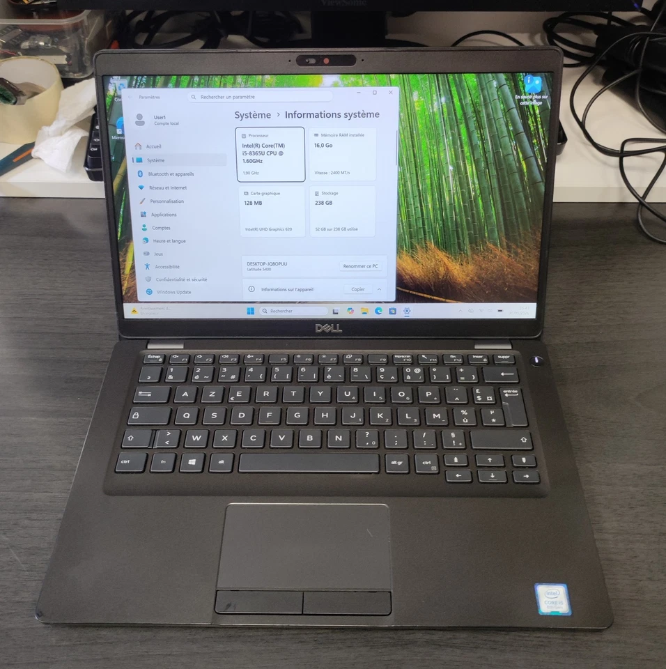 Dell Latitude 5400 · i5-8365U · 16GB · 250GB, photo 1 sur 5