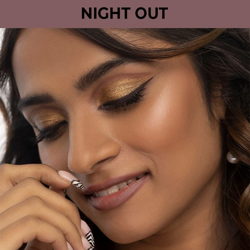 Nykaa Cosmetics Eyes On Me 4 in 1 Quad 01 Eyeshadow Palette Night Out (5gm) - Image 3 of 4