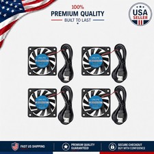 High Airflow 60mm Brushless USB Fans - 4-Pack for Raspberry Pi Custom Projects