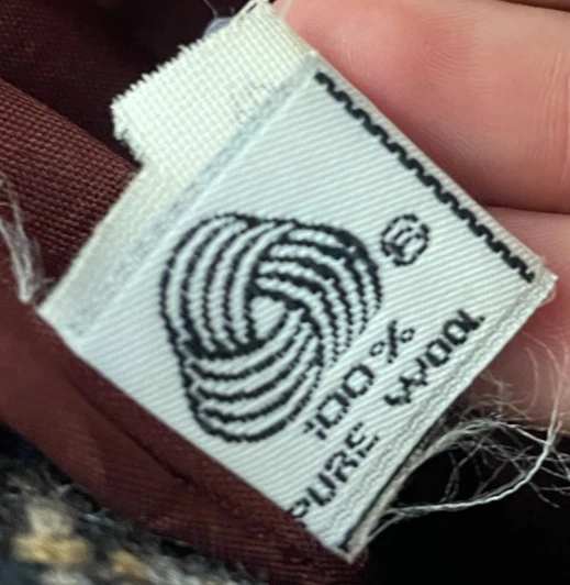 Vinatge Oleg Cassini Mujer Blazer Traje Abrigo Guisante Talla 14 Marrón Lana a Cuadros Nuevo con Etiquetas Foto 4 de 4