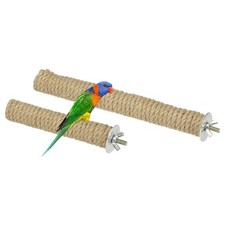 Parrot Perch, Wooden Parrot Perch Stand Toy, 2 Sizes Wood Color, 3 Pack 