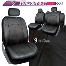 PU-Autositzbezüge Komplettset 5-Sitzer-Sitz Universal passend Gepolstert