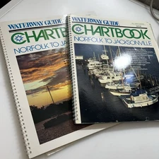 2 Lower Florida Chartbooks Norfolk To Jacksonville Chart Book 3br