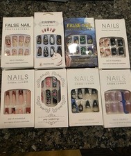 Halloween Press On Nails Lot Of 8 Packs Of 24 Nails New
