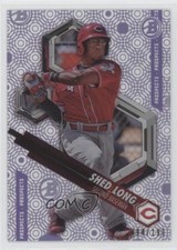 2018 Bowman High Tek Pattern 1 Circles Purple Rainbow Diffractor Shed Long 5h0