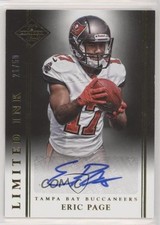 2014 Panini Limited Limited INK 21/50 Eric Page #LI-EP Auto 0v1
