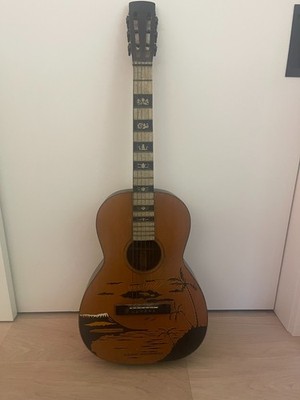 Vintage Hawaiian Guitar Regal 1930s Diamond Head