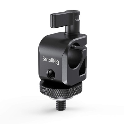 SMALLRIG 15mm Rod Clamp Rail Connector with 1/4'' Thread Hole to Attach Camera