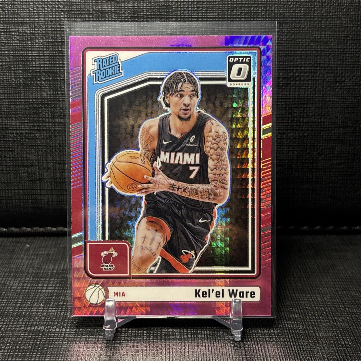 2024-25 Donruss Optic - Rated Rookie Kel'el Ware #280 Pink Hyper Prizm (RC)