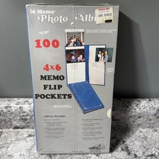 Pioneer Le Memo Photo Album 4x6 Flip Pockets 100 Pictures SF-46 White New VTG